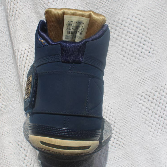 Nike Lebron Zoom Soldier Dunkman Navy Blue White Size 10.5 - Picture 8 of 10
